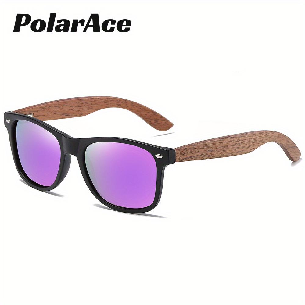 PolarAce Unisex Wooden Polarized Fashion Walnut Outdoor Sunglasses, UV400