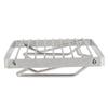 Folding Campfire Grill Stainless Steel Grid Shaped Camping Grill Grate Picnic QQB Grate for Outdoor