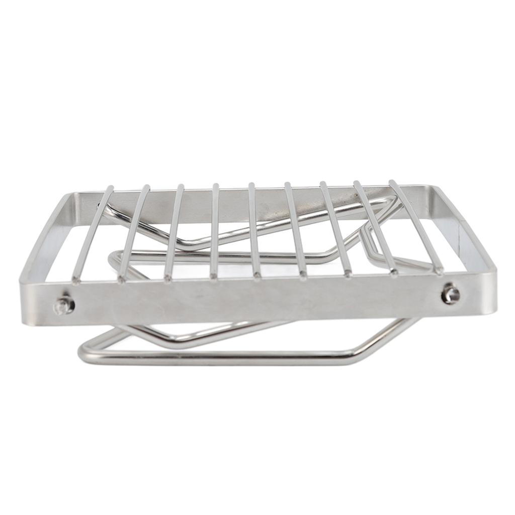 Folding Campfire Grill Stainless Steel Grid Shaped Camping Grill Grate Picnic QQB Grate for Outdoor