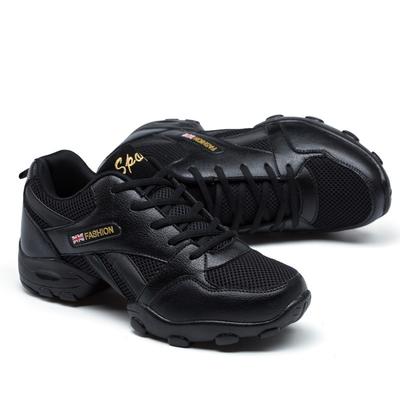 Neue weiche Sohle Herren Sports Anti-Rutsch Quadratischer Tanzschuh Sneaker Netz Jazzschuh Fitness Team Performance Schuhe