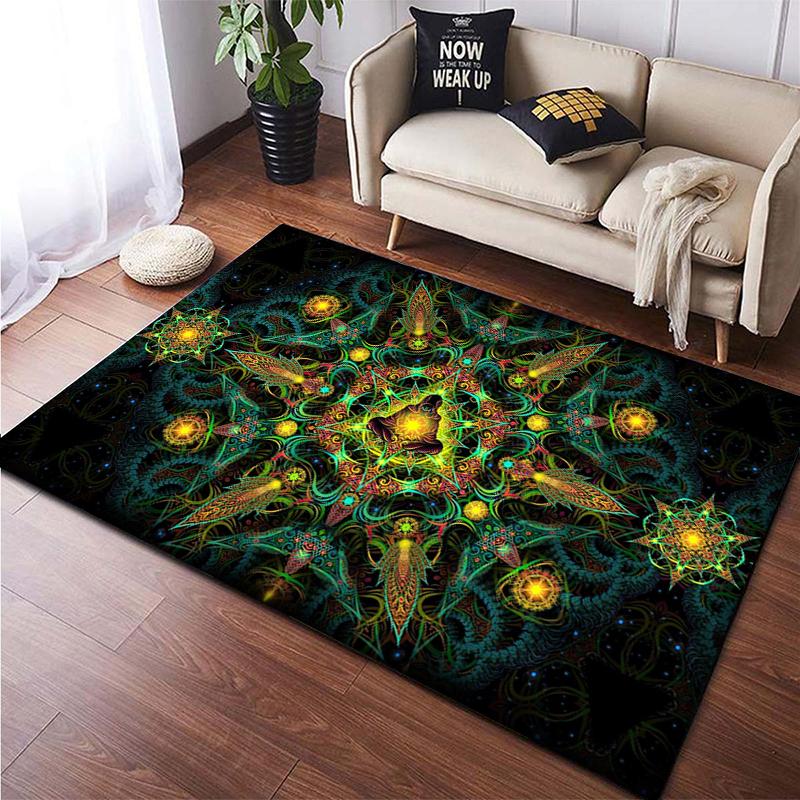 Colorful Magical Fantasy Abstract Art Printed Carpet for Living Room Home Decoration Mats Boho Rugs Area Rug for Bedroom