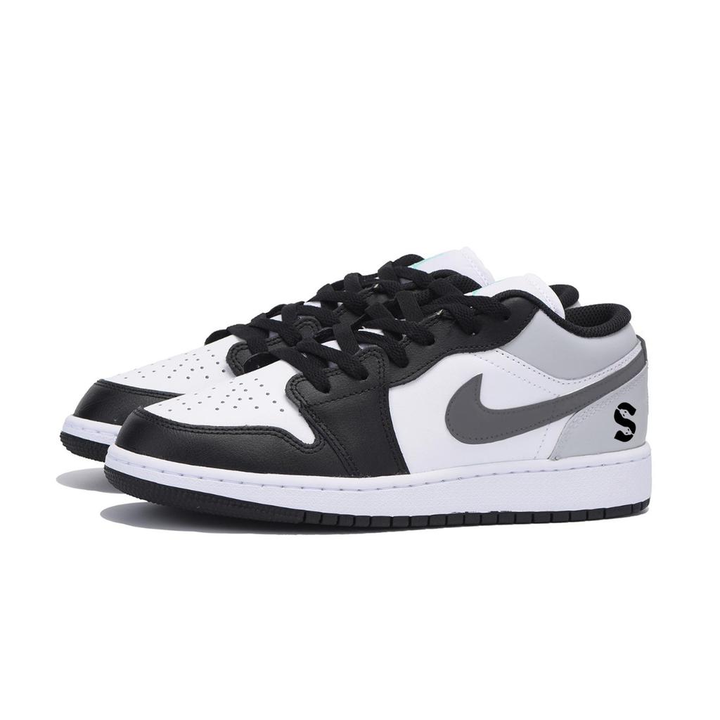 Jordan Air Jordan 1 Vintage Basketball Shoes Men's Low top Dark Gray 553558-131(Team85-S-BOXA)