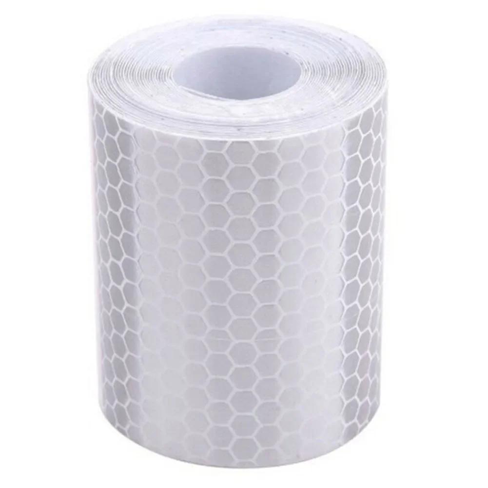 

5x100cm Car Reflective Tape Decoration Safety Warning Decoration Sticker Reflector Protective Tape Strip Film For Dark Night