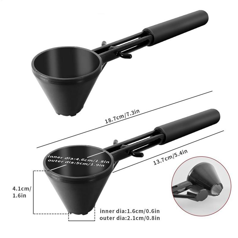 Measuring Spoons Measuring Spoon Funnel With Long Handle Spill-Proof Reusable Bar Accessories For Single Serve Refillable