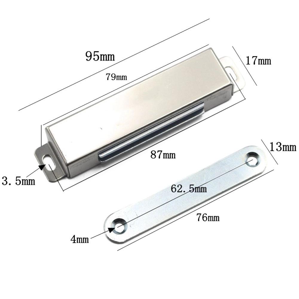 4Pcs Magnetic Door Catch Cupboard Door Magnets Heavy Duty 40KG Pull Balcony Door Magnetic Catches Stainless Steel Door Closer