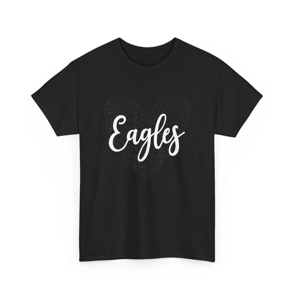 Eagles Heart School Sports Fan Team Spirit T-Shirt