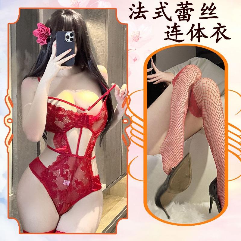 New sexy hot imperial sister lace waist perspective underwear free onesie pure desire to seduce women