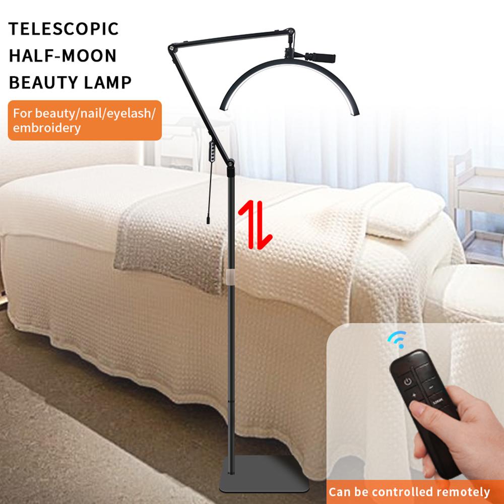 HD-M50X 36 W Boden-LED-Videoleuchte, halbmondförmiges Fülllicht, 3000 K–6000 K, dimmbar mit Teleskop