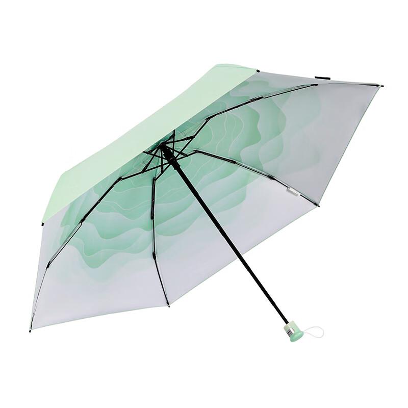 Gradient Floral Five-Fold Sun & Rain Umbrella