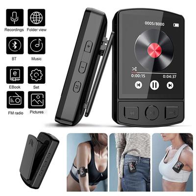 MP3-Player Bluetooth 5.2 1,77-Zoll-Bildschirm Musik-Player mit Lautsprechern Verlustfreie Klangqualität mit Aufnahme E-Book Videowiedergabe