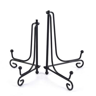 1PC Home Dish Decorative Tablets Bowl Art Pedestal Picture Frames Easel Plate Cookbooks Rack Picture Photo Holder Iron Display Stand