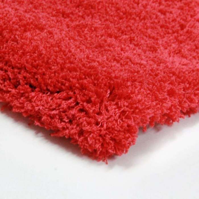 Extra-soft Living Room Rug Woolly Touch Red 60x90
