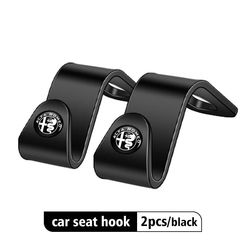 2/4pcs Car Seat Headrest Hook Storage Portable Interior Bracket For Alfa Romeo Giulietta GT 159 147 156 Mito Brera Giulia SpiderRI1