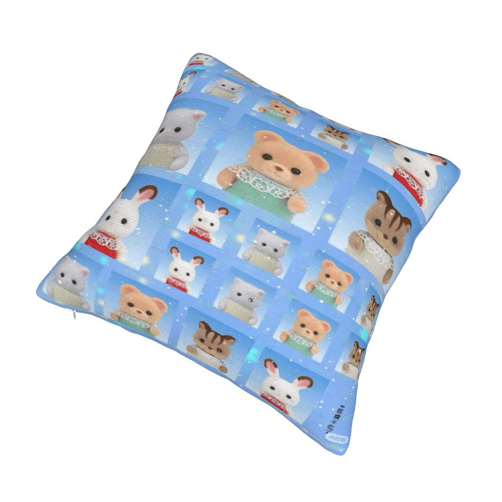 Sylvanian Families Pillow Case Soft Pillow Cover Morden Cushion Cover For Living Room Chair
