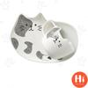 Hi Ceramic Coffee Cup With Saucer Spoon Cartoon Cat Teacup Breakfast Milk Mug Bread Dessert Dish Gift