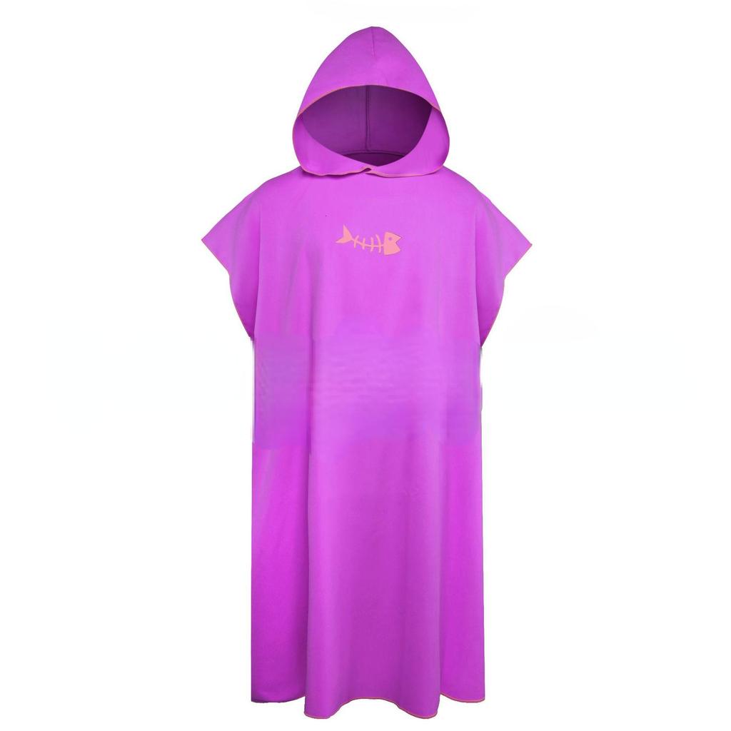 Microfiber Beach Quick-Drying Bathrobe Adult Swim Hooded Water Absorbent