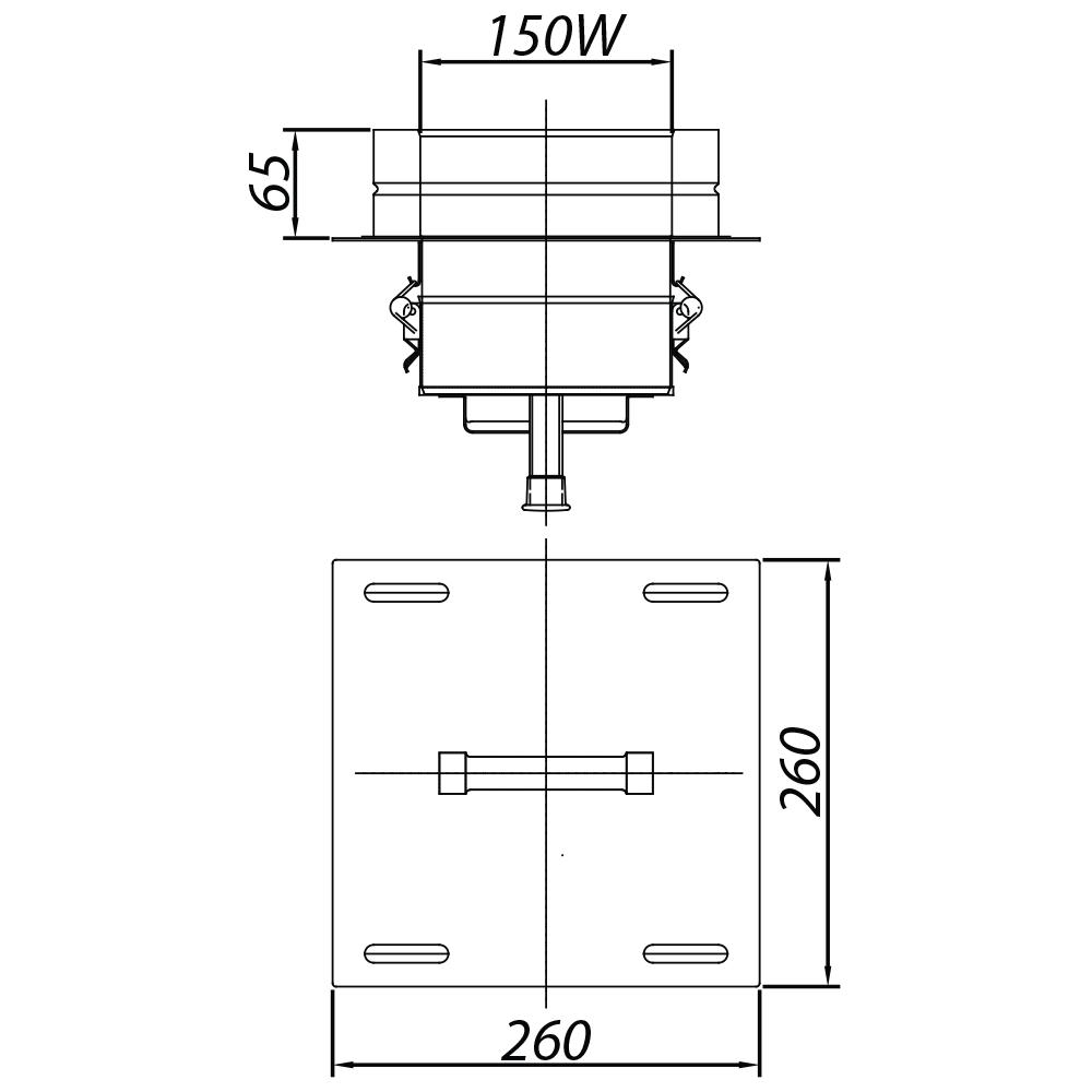 ADAM DW Baseplate with cap fi 150