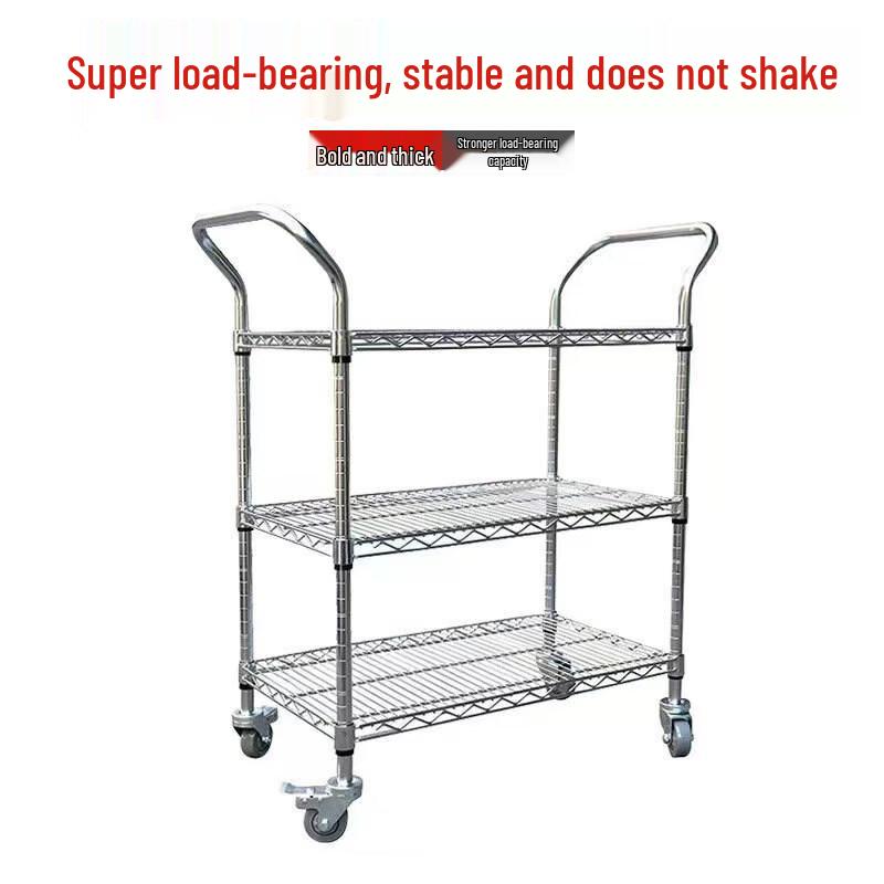Reinforced Stainless Steel Material Handling Trolley
