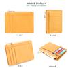 Letters Pebble Pattern Japanese Style Leather Small Wallet Multi-Card Slot Ultra-Thin Card Holder Zipper Mini Coin Purse