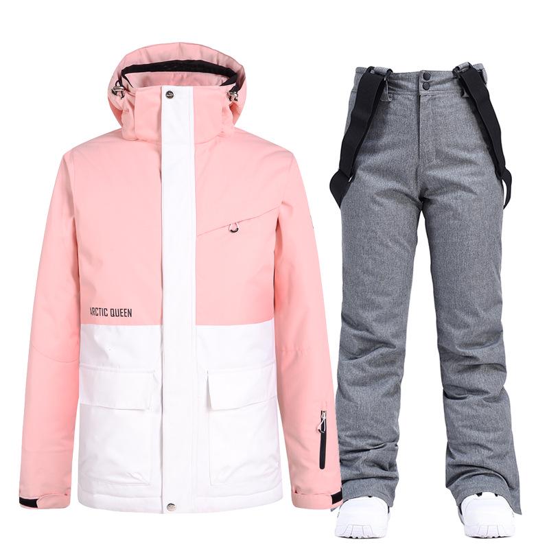 Couples' Warm Korean-Style Snowboard Suit Set
