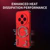 KEYSION Hollow Heat Dissipation Case for Redmi 14C Soft Silicone+PC Magnetic Cooling Shockproof Phone Cover for Xiaomi POCO C75