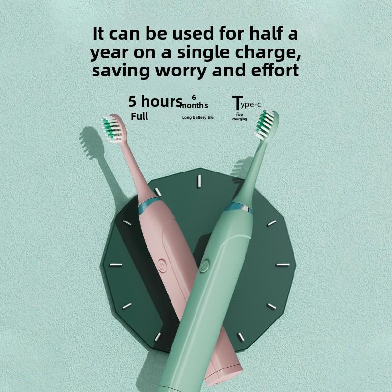 Sonic Household Electric Toothbrush Household Vibration Waterproof Electric Toothbrush Rechargeable Toothbrush Head