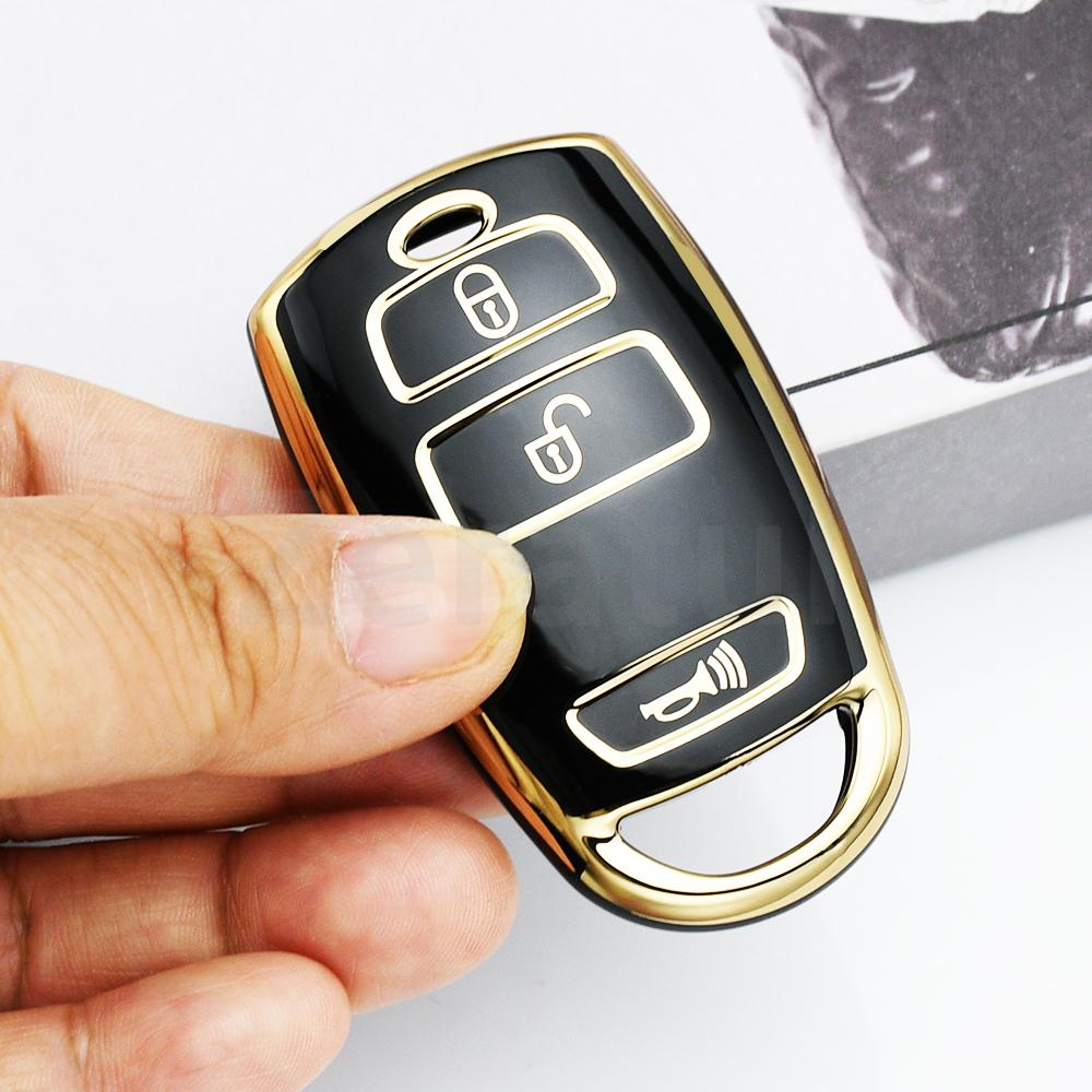 For Kia Grand Carnival Sedona Auto Keychain Protector Accessories Car Remote Keyless Shell Fob Holder Tpu Car Key Case Cover