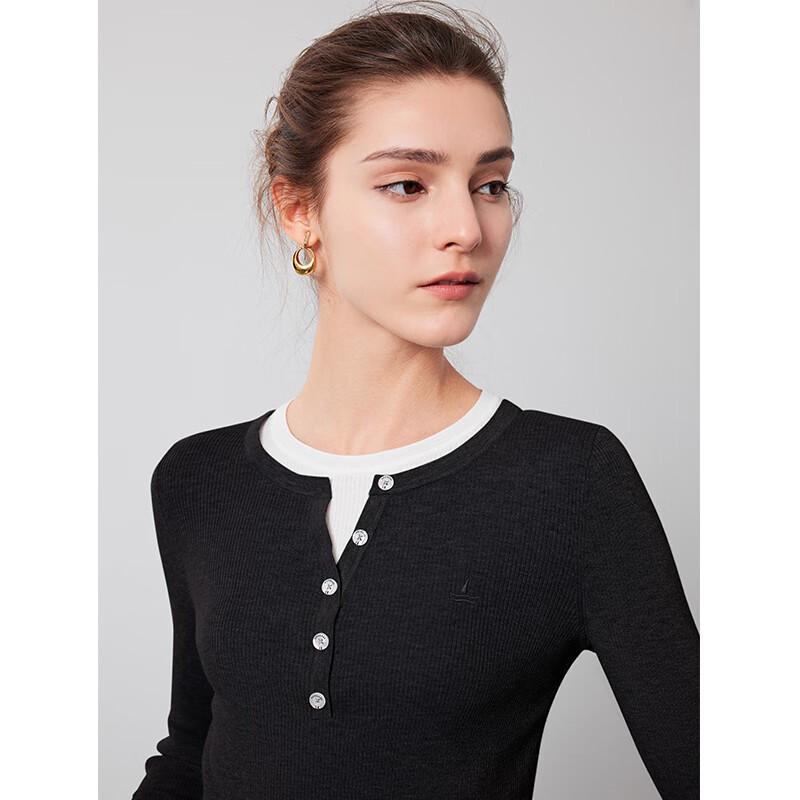 

Navigare Women s Long Sleeve Round Neck Sweater 2334004501 XL