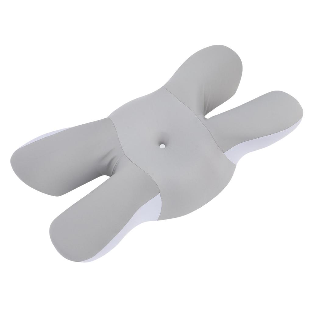 Zervikales Nackenkissen Nylon Polyurethanfaser Slow Rebound Bettkissen für Rücken Bauch Seitenschläfer Grau