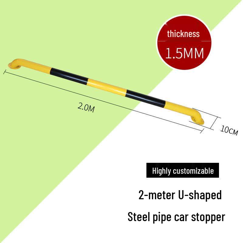 U-Shaped Steel Parking Barrier