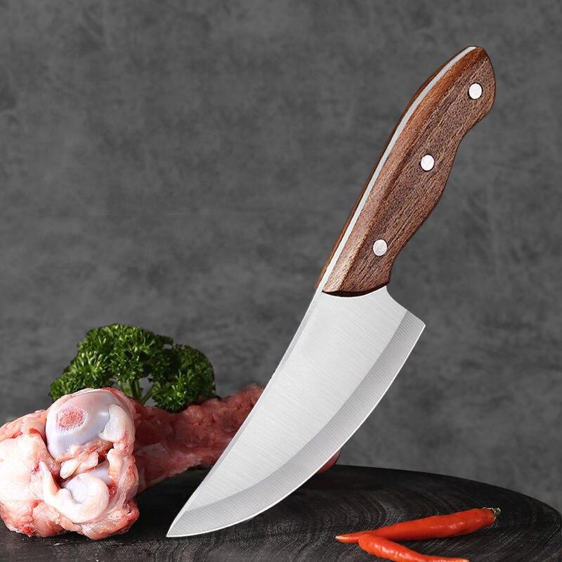 Stainless Steel Boning Knife Dividing Slaughtering Knife Peeling Kitchen Knife Chef Knife Meat Cleaver