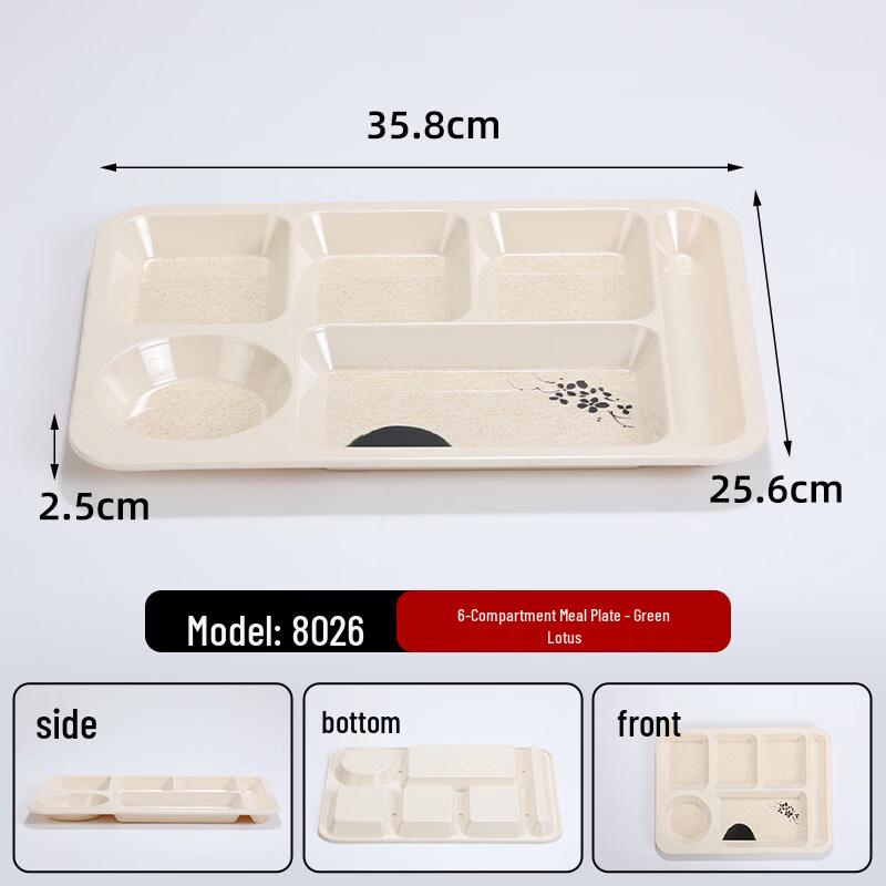 

Four-Compartment Melamine Serving Tray