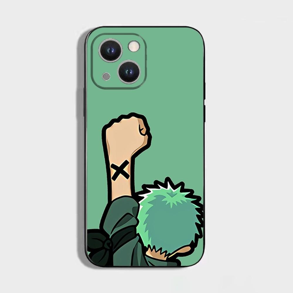 

Roronoa Zoro O-One-P-Piece Phone Case For iPhone 16,15,14,13,12,11 Plus,Pro Max,XS,X,XR,SE,Mini,8,7,Soft Silicone Black Cover iPhone16