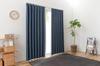 Univer Drape 100cm Wide x 135cm Set of Grade 1 Light Shape Navy and Jade Curtains, Long, 2, Blocking, Memory, Washable,