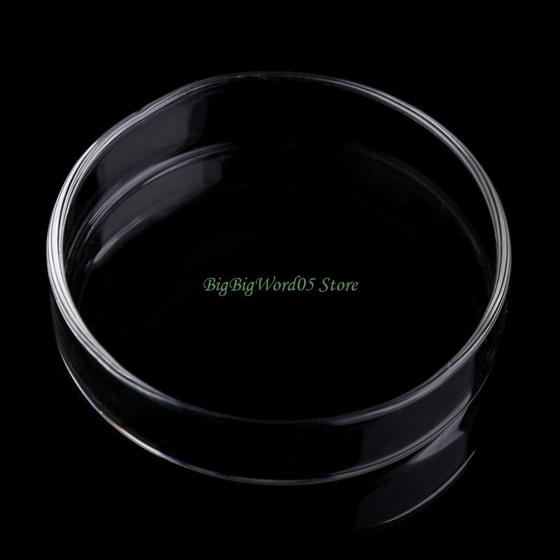 24TE Shrimp Feeder Acrylic Dish Aquarium Fish for Tank Bottom Feeding Tray Reptiles Round Clear Bowl 2.4" Diameter