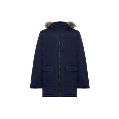 Outdoor Sports Fur-Collared Hooded Jacket Parka Men Outerwear Legend-Ink-Blue CY8602