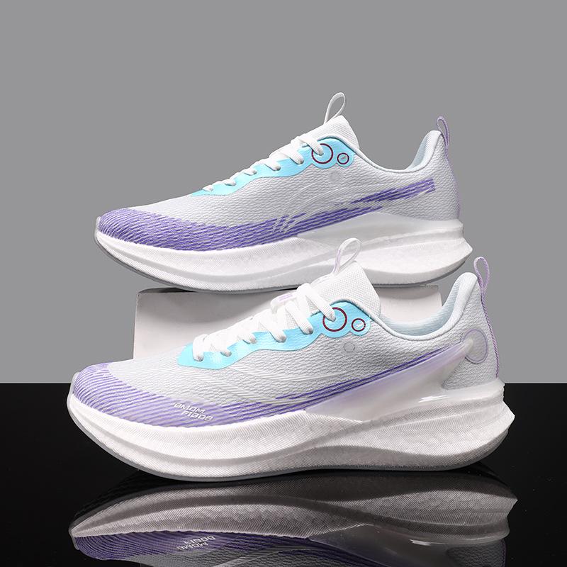 Running Shoes, Sports Shoes, Racing Shock Absorption, Ultra-light Running Shoes, Boys and Teenagers, Students, Carbon Board Racing, Breathable, Fly-w