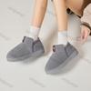 Fashion Woman Snow Boots Casual Non Slip Short Plush Ankle Booties Slip On Warm Winter Shoes Couples Thick Sole Leisure Cotton Shoes
