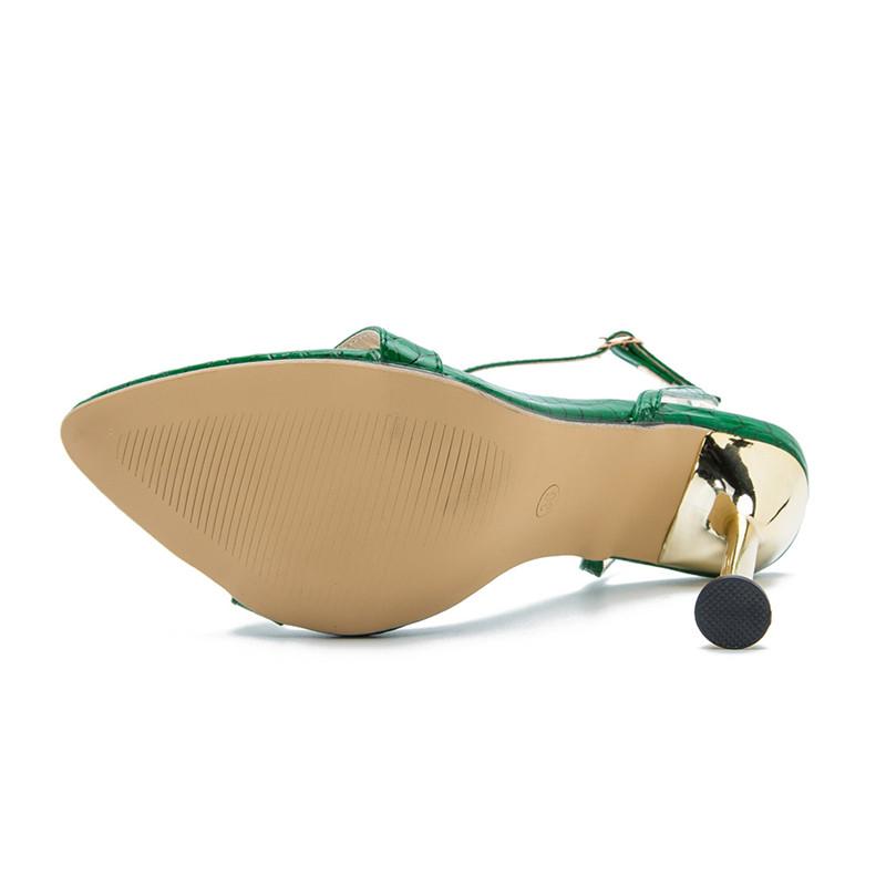 Sandały damskie z paskiem na kostce, damskie, na wysokim obcasie, letnie, seksowne, damskie, ze szpiczastym noskiem, damskie, na imprezę, Sandalias De Mujer