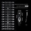 Magnetic False Nail Tip Color Chart 120Pcs Transparent Nail Polish Display Card for Manicure Practice Testing
