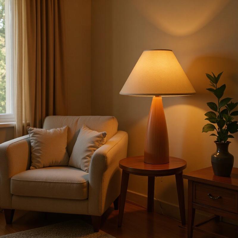 Vintage Retro Eichen Schlafzimmer Tischlampe - Massivholz Japanische Homestay Dekoration