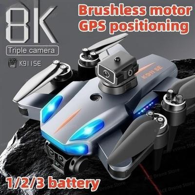 K911 SE GPS 4K Drohne Professionelle Hindernisvermeidung 8K DualHD Kamera 5G Bürstenloser Motor Faltbarer Quadcopter Geschenke Spielzeug