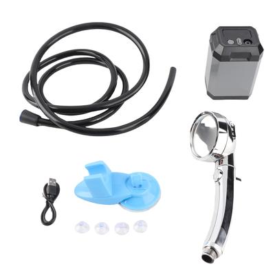 Portable Cordless Camping Shower Outdoor Digital Display Electric Shower Pump Rechargeable Shower