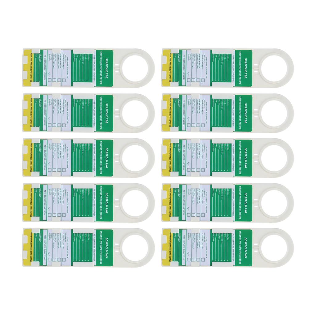 10PCS Scaffold Tag Locking Caution Maintenance Sign for Electric Chemical Industrial Security