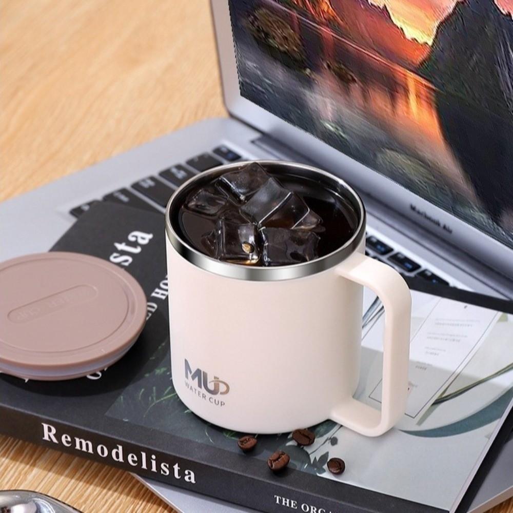 Anti Scalding Handle Insulated Drinking Cup Reusable Milk Tea Cup Thermal Mug  Students Water Cup