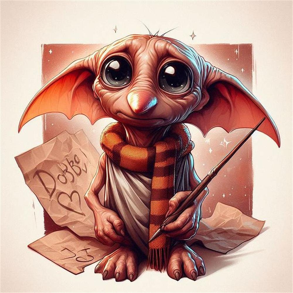 Harry-Potter Dobby Diamond Painting Cross Stitch 5D DIY Art Drawing Canvas Gift Mosaic Embroidery Home Decor