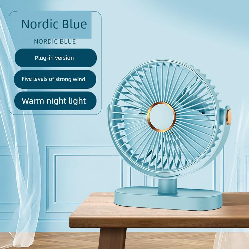 2024 New Model Desktop Mini Fan, Rechargeable, Silent, Small, Portable, Suitable for Students and Office Desks