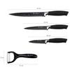 Set Of 3 Marble Kitchen Knives With Peeler E-6123