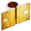ABUL-10Pcs 1.5-Inch Long Brass Door Latch Sliding Lock Barrel Bolt Gold
