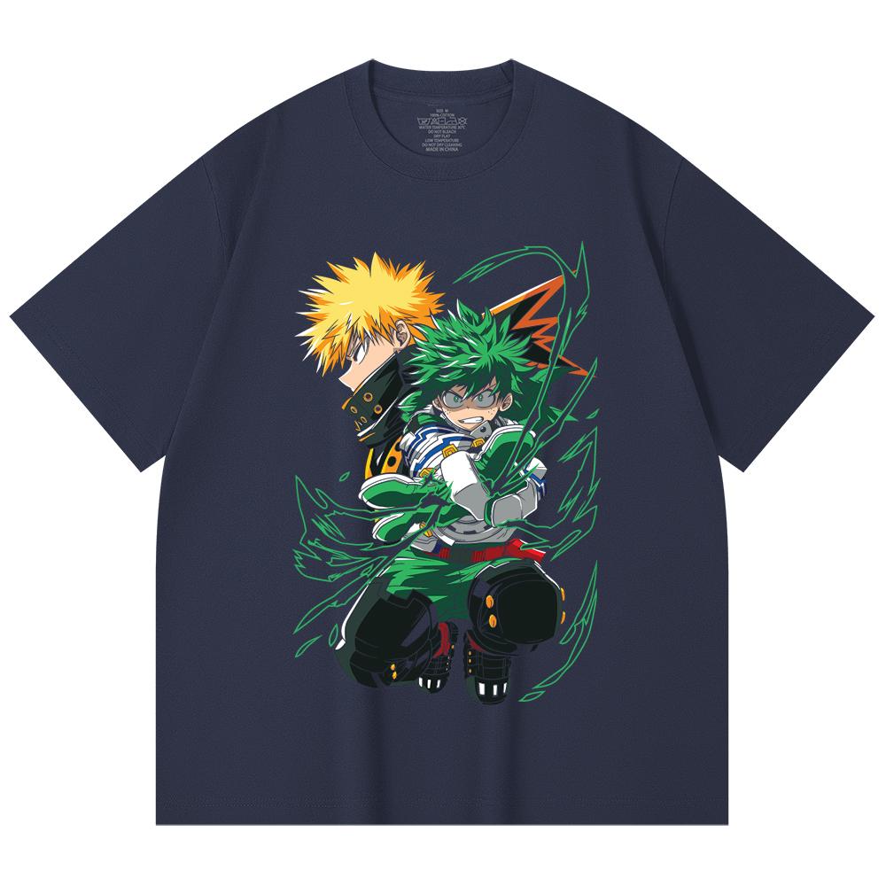 230 Gsm 100% Cotton My Hero Academia V21 Print Unisex Heavy Cotton T Shirt